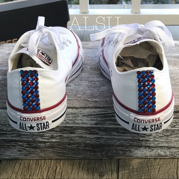 Converse&Cristal Ctas Classic Low Top White W AUTH - Picture 4 of 8